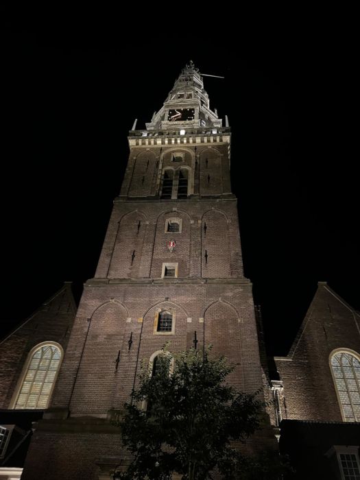 Oude Kerk - a 14th century church in the centre of the city. Ironically, stands essentially in the middle of the red light district.