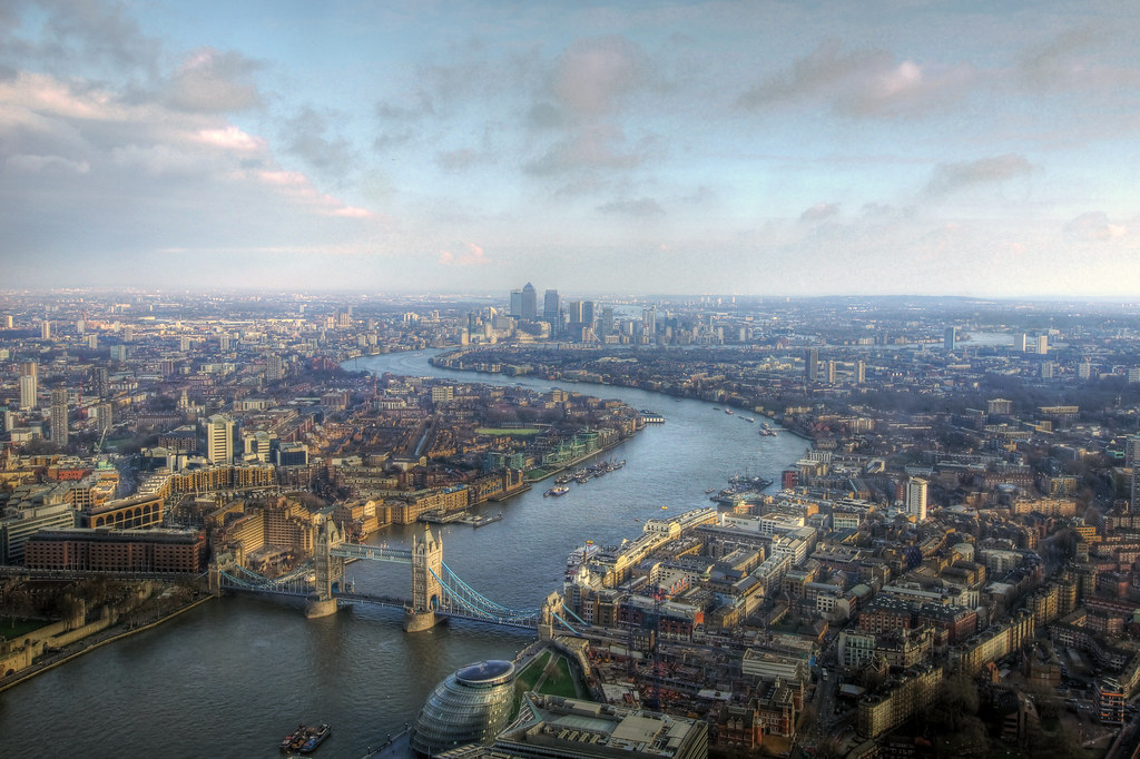 An illustration of the sheer density of London. Empty or green space is hard to come by!