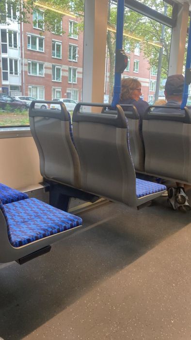 A typical tram interior