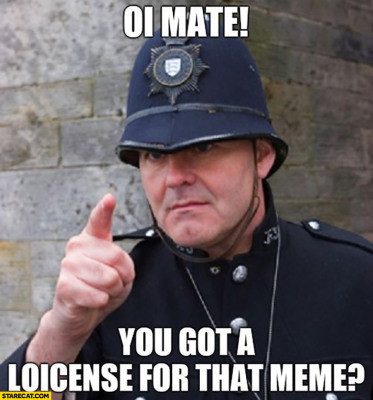 The UK police being as serious as expected